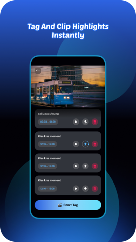 Tag and clip highlights instantly